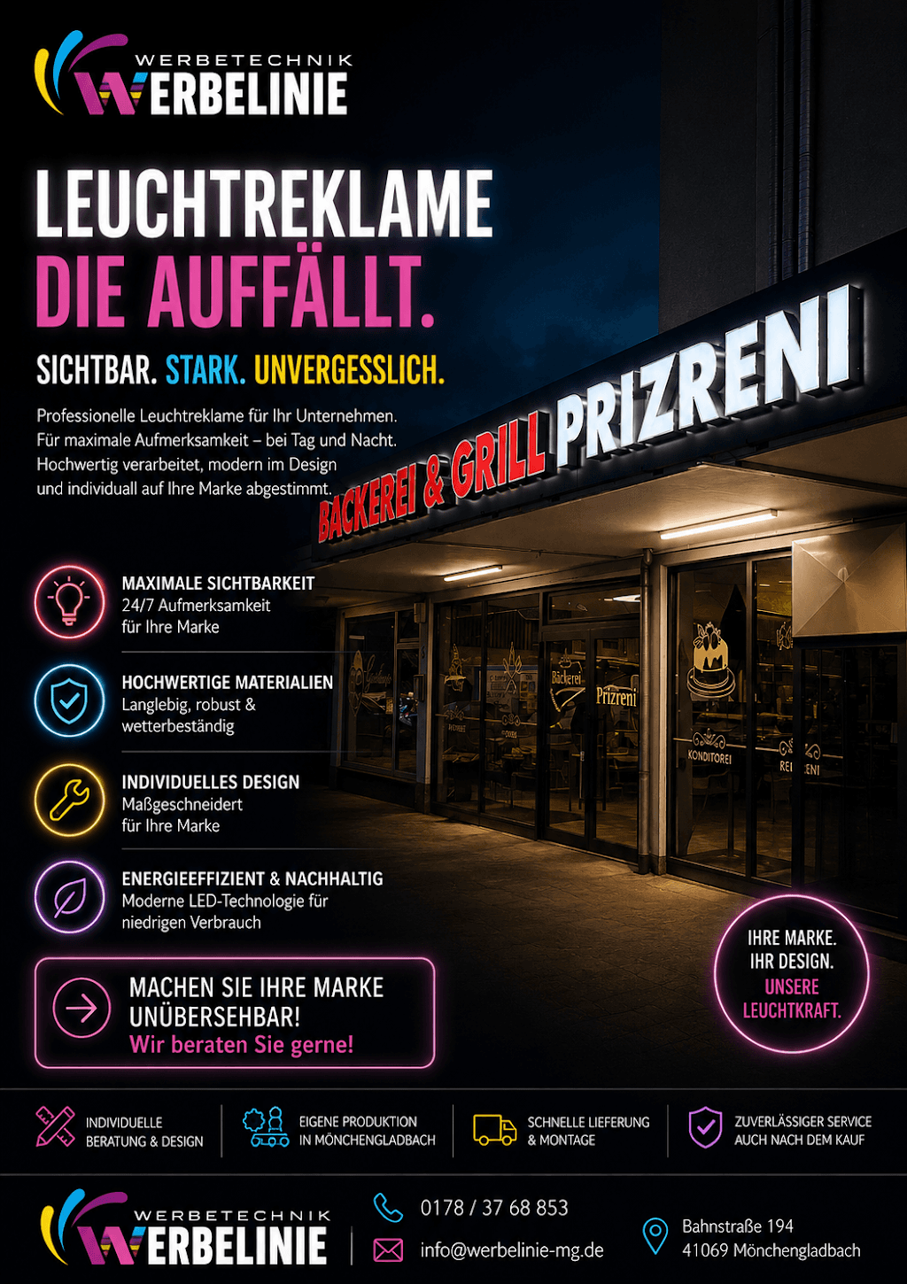 Werbetechnik Werbelinie
