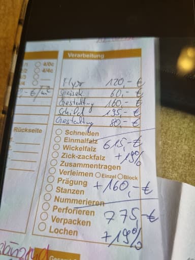 Printmedia - Werbung zum Anfassen — Kundenfoto